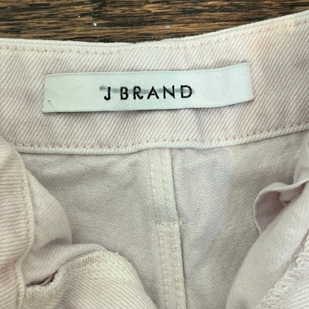 J BRAND Dusky Pink Distressed High Waist Shorts 25 DIY Fade Grunge XS